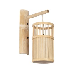 GLOBOSTAR® TULUM 01978 Boho Φωτιστικό Τοίχου - Απλίκα με Ντουί 1 x E27 AC 220-240V IP20 - Μπεζ - Μ16 x Π26.5 x Υ47cm