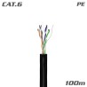 57199 ΚΑΛΩΔΙΟ Δικτύου U/UTP Cat.6 CCA PE Black 100m
