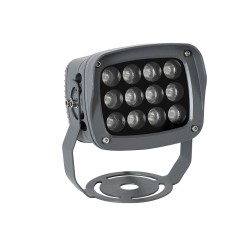 GLOBOSTAR® FLOODXENA 90125 Προβολέας Σποτ Wall Washer LED 12W 1020lm 10° AC 220-240V Αδιάβροχο IP65 Φούξια - Bridgelux SMD Chip 