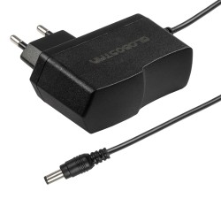 GLOBOSTAR® VOLTIX GLB-107-0005 Τροφοδοτικό/Μετασχηματιστής Class II SELV 12W 0.5A AC 220-240V σε DC 24V IP20 - Μαύρο Ματ - Μ7.3 