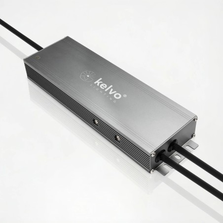 kelvo® SELAS KLV-107-0036 Τροφοδοτικό/Μετασχηματιστής Class I PELV 250W 10.4A AC 220-240V σε DC 24V Αδιάβροχο IP67 - Γκρι Ανθρακ