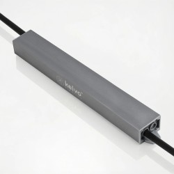 kelvo® SELAS KLV-107-0031 Τροφοδοτικό/Μετασχηματιστής Class II SELV 45W 1.87A AC 220-240V σε DC 24V Αδιάβροχο IP67 - Γκρι Ανθρακ
