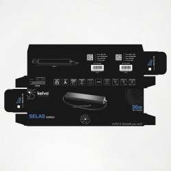 kelvo® SELAS KLV-107-0031 Τροφοδοτικό/Μετασχηματιστής Class II SELV 45W 1.87A AC 220-240V σε DC 24V Αδιάβροχο IP67 - Γκρι Ανθρακ