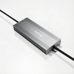 kelvo® SELAS KLV-107-0024 Τροφοδοτικό/Μετασχηματιστής Class I PELV 150W 12.5A AC 220-240V σε DC 12V Αδιάβροχο IP67 - Γκρι Ανθρακ
