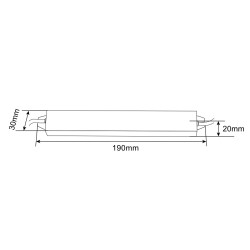 kelvo® SELAS KLV-107-0019 Τροφοδοτικό/Μετασχηματιστής Class II SELV 24W 2A AC 220-240V σε DC 12V Αδιάβροχο IP67 - Γκρι Ανθρακί Μ