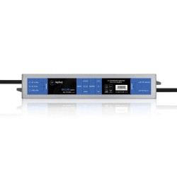 kelvo® SELAS KLV-107-0019 Τροφοδοτικό/Μετασχηματιστής Class II SELV 24W 2A AC 220-240V σε DC 12V Αδιάβροχο IP67 - Γκρι Ανθρακί Μ