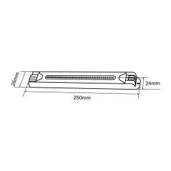 kelvo® PULSE KLV-107-0005 Ultra Slim Τροφοδοτικό/Μετασχηματιστής Class I PELV 200W 8.3A AC 220-240V σε DC 24V IP20 - Γκρι Ανθρακ