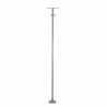 GLOBOSTAR® HELIOS-280 GLB-000-0001 Μεταλλικός Γαλβανισμένος Στύλος Φωτισμού για Φωτοβολταϊκό Προβολέα Εξωτερικού Χώρου - Ασημί Γ