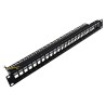 533187 Patch Panel Keystone 19'' 1U up to 24-ports RJ45 w. Cable Holder