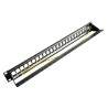 533187 Patch Panel Keystone 19'' 1U up to 24-ports RJ45 w. Cable Holder