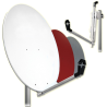 SATELLITE DISH 80 STEEL WHITE