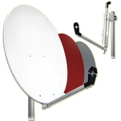 SATELLITE DISH 100 STEEL WHITE