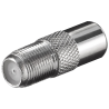 11395 F-Adapter: F female - Coaxial male, zinc