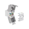 90867 Keystone Jack RJ45 UTP Cat.6A Female 180° Tool-Free white