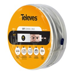 214211 ΚΑΛΩΔΙΟ Coaxial CXT-18C Cu Dca LSFH White 250m