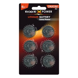 RXBA2-20326P Rexer Button Cell Batteries Lithium CR2032 3V 6pcs