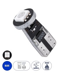 GloboStar® T10 W5W 24640 Λάμπα Αυτοκίνητου LED 2rd Generation Can-Bus Series 1xSMD5050 1.5W 120lm 120° DC 12V IP20 Φ1 x H2.2cm Μ