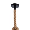 GLOBOSTAR® ROPE 01018 Boho Κρεμαστό Φωτιστικό Οροφής με Ντουί 1 x E27 AC 220-240V IP20 - Μπεζ - Μ3.5 x Π3.5 x Υ200cm